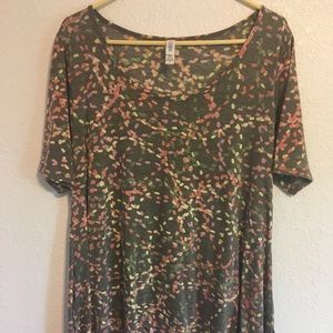 LuLaRoe Everyday T-Shirt Grey Multicolored